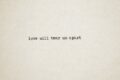 Love Will Tear Us Apart...Again